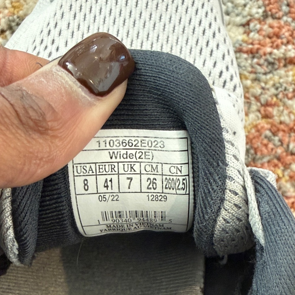 Brooks Gray and Blue Athletic Shoes